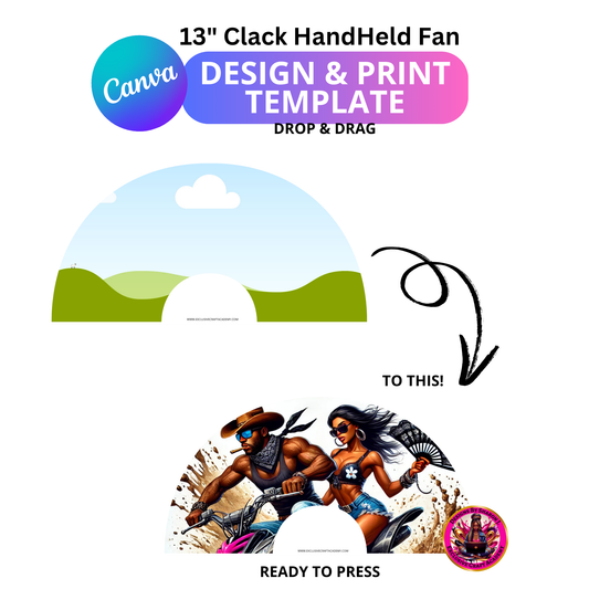 How To Sublimate On A White 13" Clack Fan