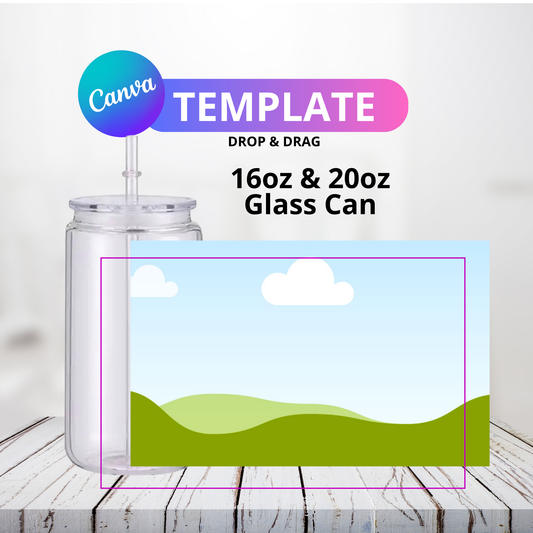 Canva glass can mockup template for 16oz & 20oz glass cans. Easy drag-and-drop design for showcasing sublimation designs, perfect for small business owners selling custom tumblers and glassware. Canva Glass Can Mockup, 16oz & 20oz Glass Can Template, Digital Mockup for Glass Can, Editable Canva Mockup, Glass Can Wrap Template, Canva Glass Can Mockup for Sublimation, 16oz 20oz Glass Can Wrap Design, Drag and Drop Glass Can Mockup, Digital Product Mockup for Small Businesses, Editable Glass Can Template