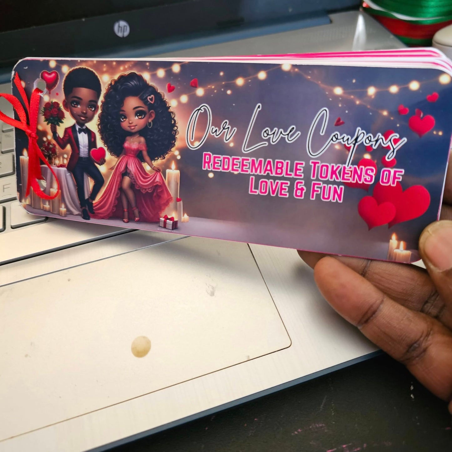 Romantic Valentine's Day Love Coupons - Redeemable Tokens of Love & Fun (Digital Download with Instructions)
