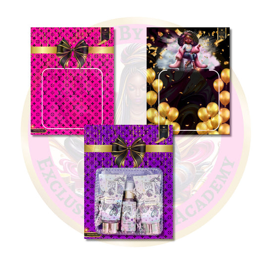 Luxury 8.5x11 gift card template with purple and gold bow design for printable goodies.
Elegant black and gold gift card PNG template featuring balloons and a fashionable character for Valentine's Day.
Stylish pink and gold luxury printable gift card template with bow design.
Romantic red and gold gift card design featuring a couple, roses, and doves for special occasions.
Chic Valentine's Day gift card PNG template with a couple surrounded by red hearts and love symbols.
Playful heart-themed pink and gold