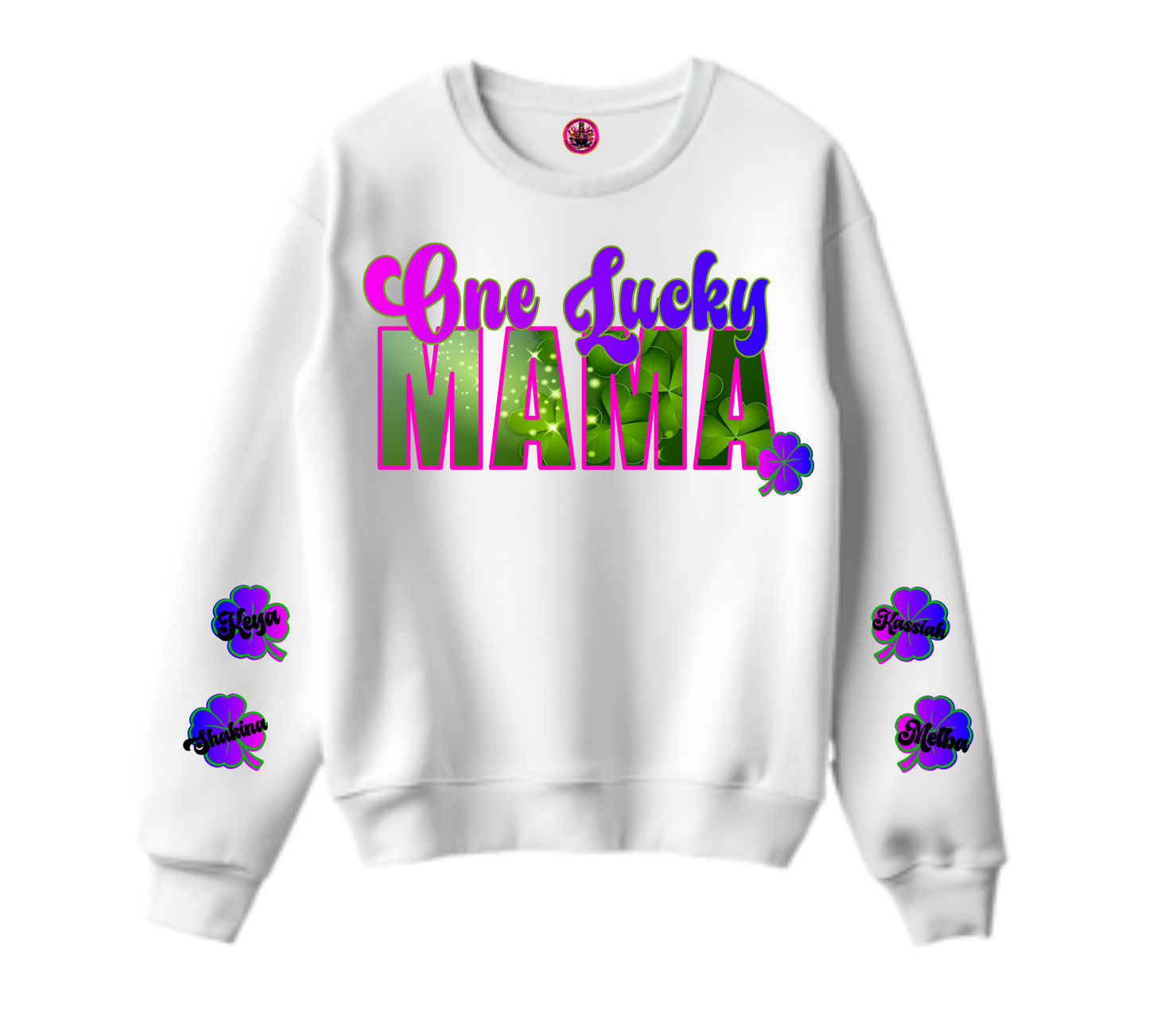 One Lucky Mama St. Patrick's Day Sweatshirt - Digital Design PNG