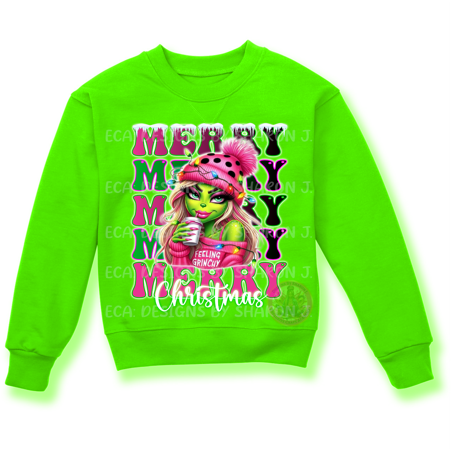 Christmas sweatshirt design, sublimation PNG, Grinch-inspired artwork, festive crafting designs, holiday humor, funny Christmas graphics, small business designs, trendy holiday apparel graphics.