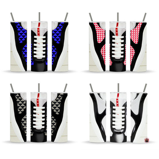 sneaker tumbler wrap, tumbler wrap PNG, sublimation tumbler design, sneaker-themed drinkware, fashion tumbler wrap, print-on-demand tumbler, custom tumbler design, digital tumbler wrap, tumbler sublimation template, sneakerhead gift idea, streetwear tumbler design, trendy tumbler wrap, high-end sneaker tumbler wrap