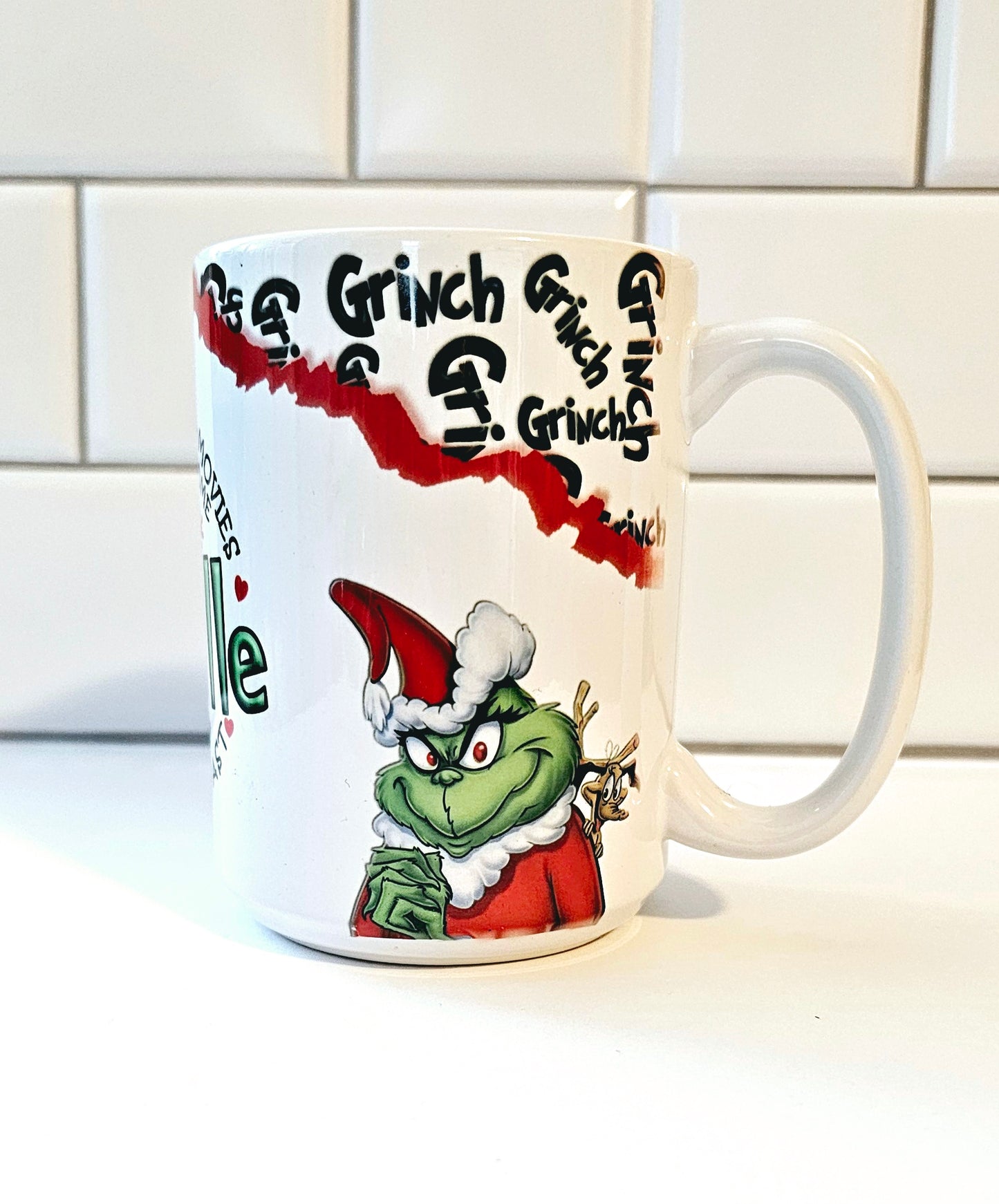 Grinchmas Mug Wrap PNG