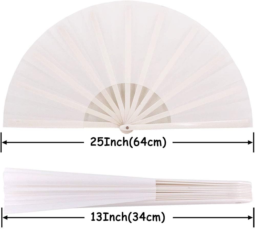 Sublimation Blank 13" Fan – Customizable Folding Hand Fan