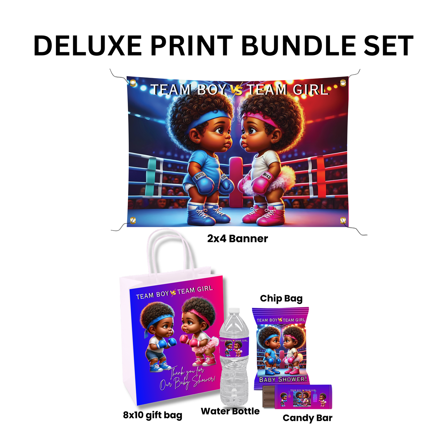 🔶 Deluxe Party Print + Banner Bundle Set