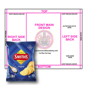 Chip Bag Template – Exclusive Craft Academy