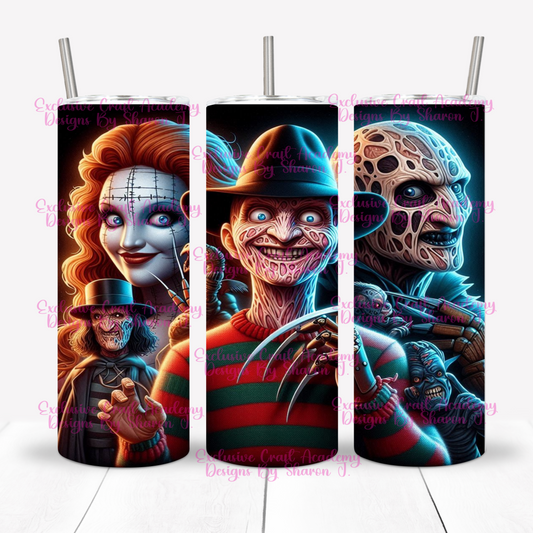 Freddy and Friends Ready to Press Sublimation Tumbler Wrap Transfer