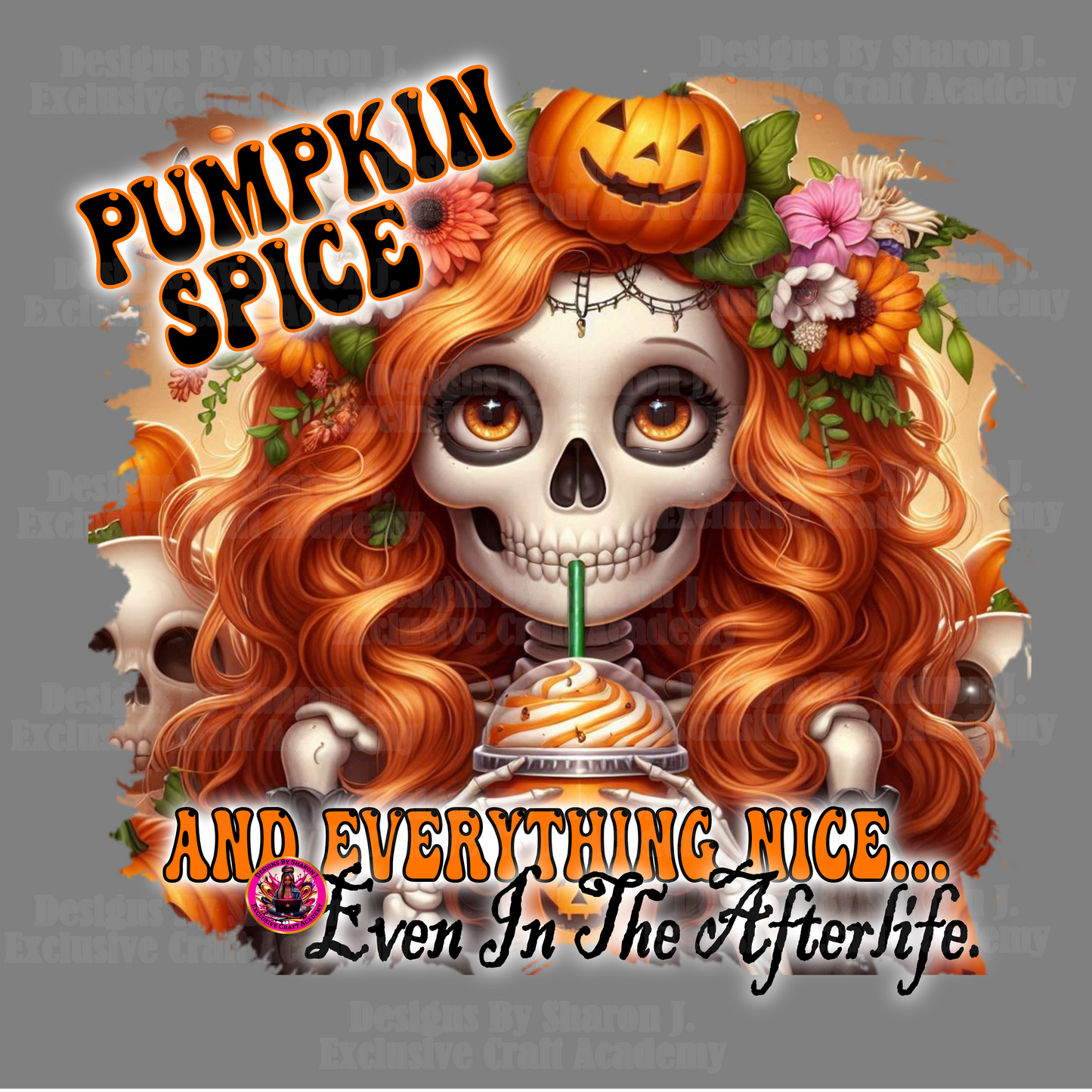 Pumpkin spice and everything nice even in the afterlife PNG