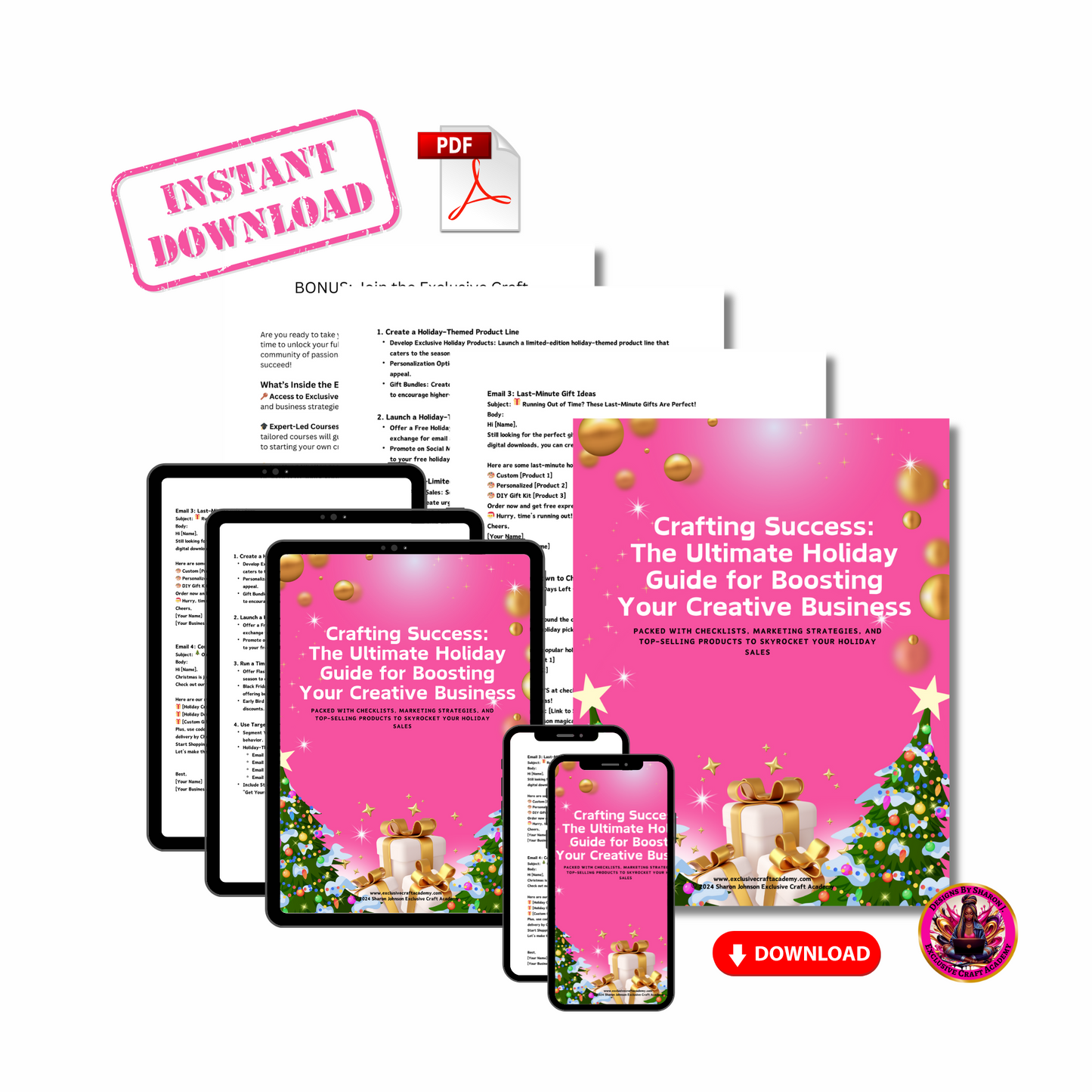 Holiday marketing guide
Creative business holiday sales
Small business marketing
Craft business success
Holiday product ideas
Digital marketing guide for crafters
E-commerce holiday strategy
