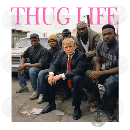 TRUMP THUG LIFE PNG Pink