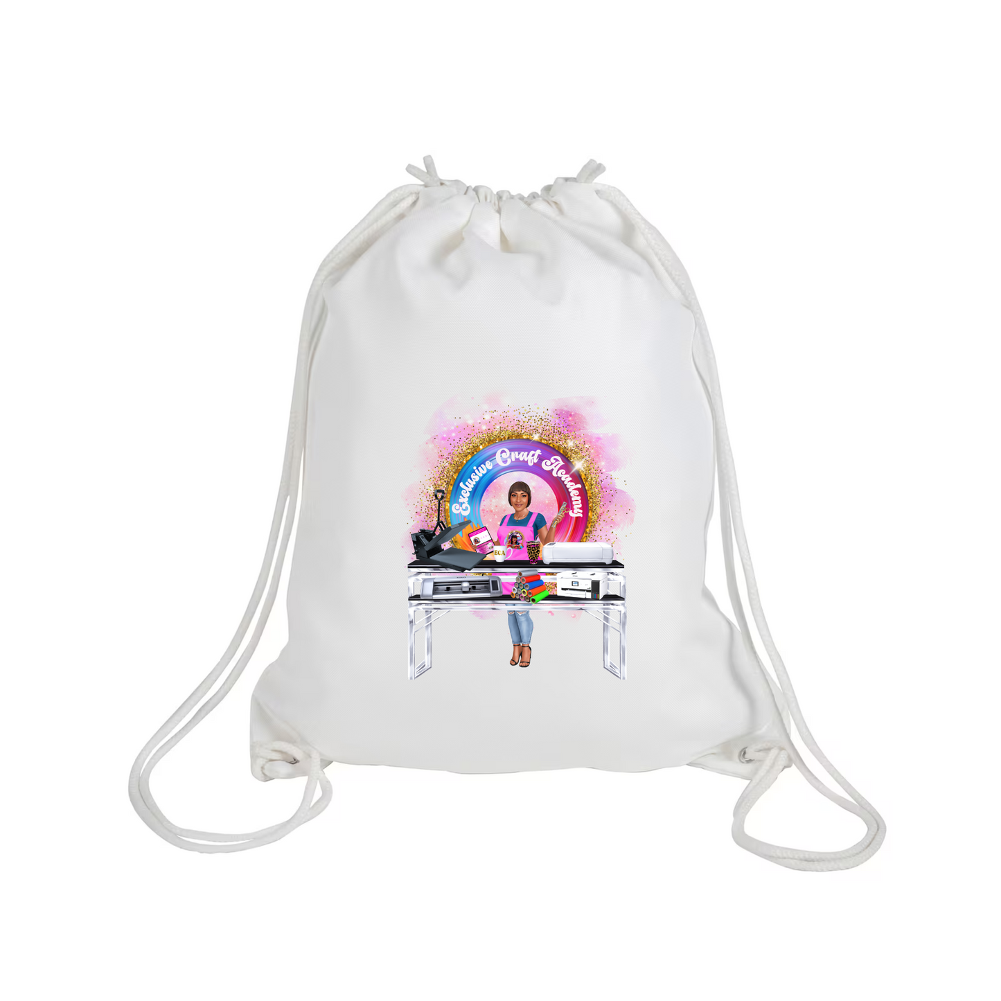 Blank Sublimation Drawstring Bag, back pack, tote, carrier on bag