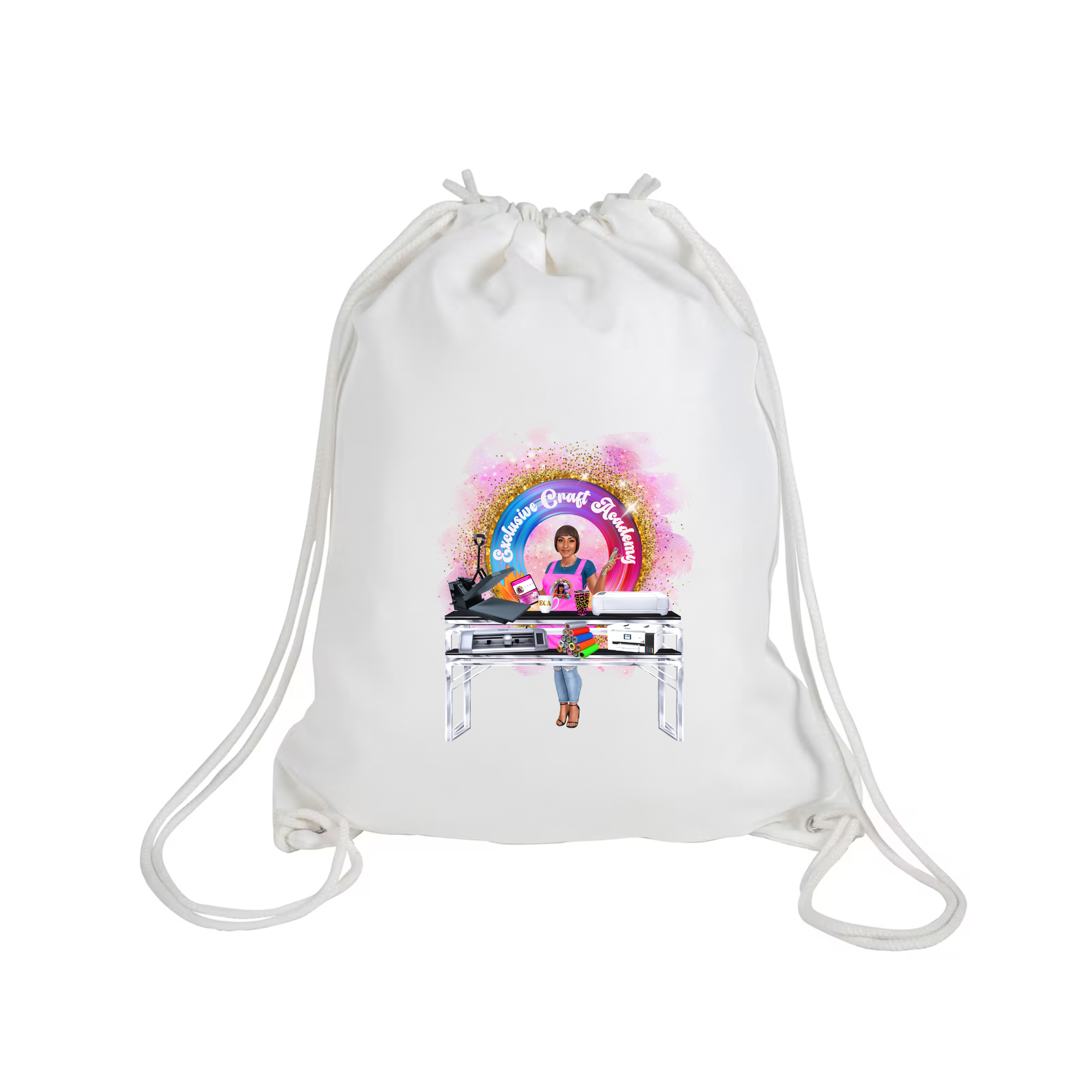 Blank sublimation drawstring sales bags