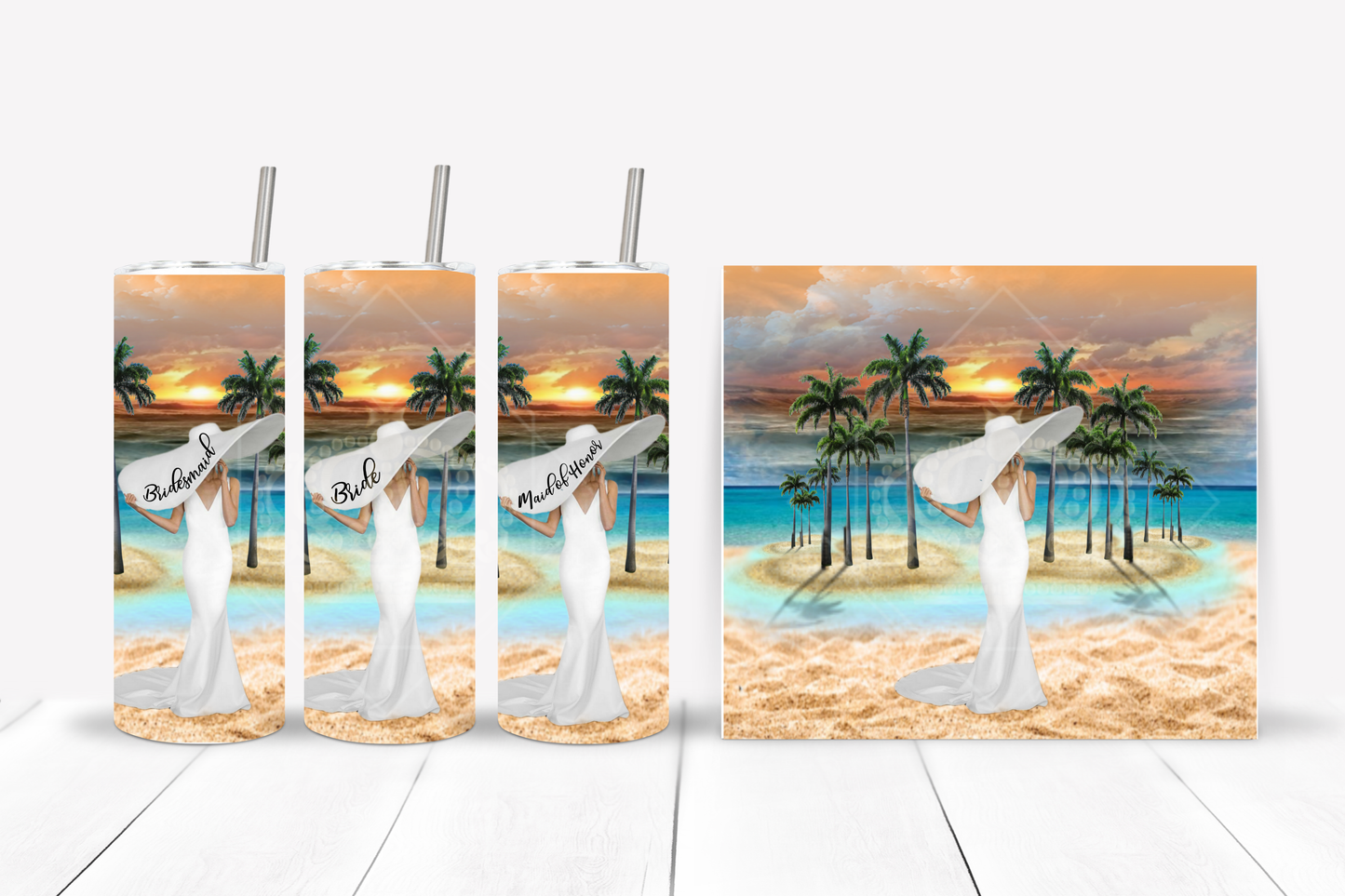 sublimation, PNG, Tropical Bachelorette Party Tumblers | Personalized | Destination Wedding | Gift For Bridesmaids | Brides Gift | Maid Of Honor | Party Favor