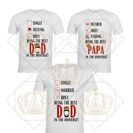 Fathers Day T-Shirt Sublimation PNG