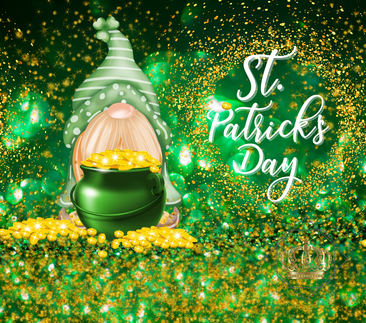 St. Patrick's day 20oz Tumbler wrap PNG