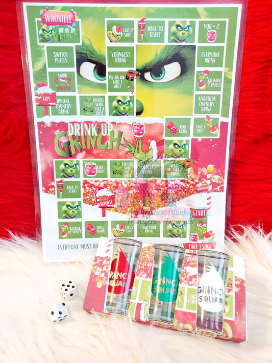 Drink up Grinch Board Game PNG