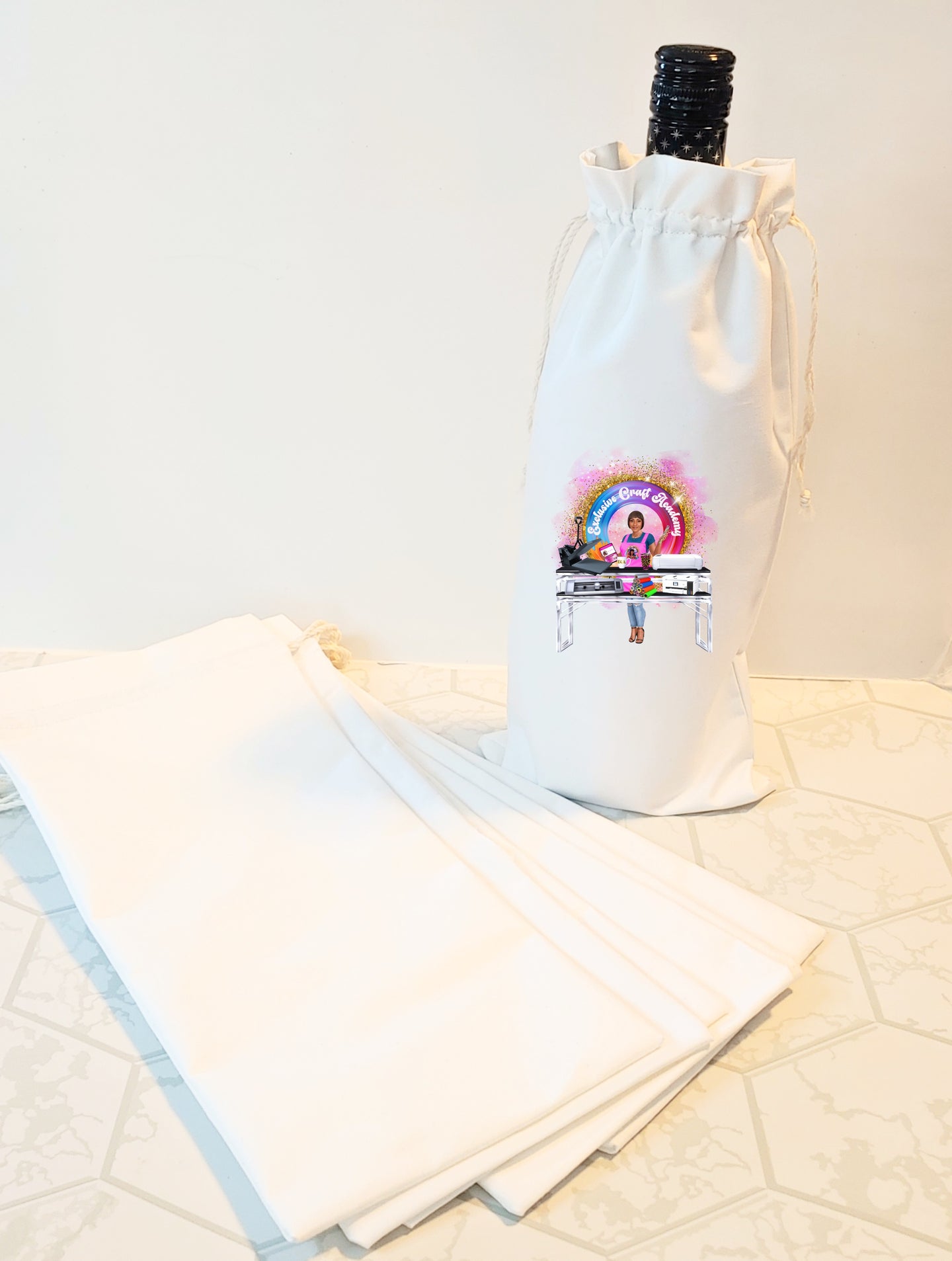 Blank Sublimation Wine Bag