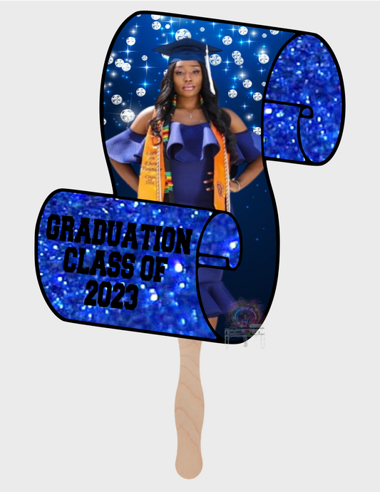 Graduation Scroll Fan Affinity Template