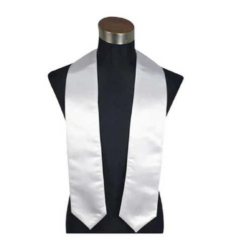 Graduation stole sublimation blank, 60 inches long, 70, 72 inches long, 