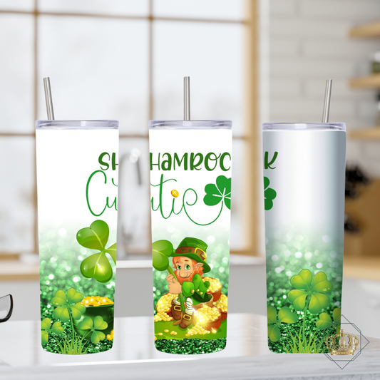 St. Patrick's Day Tumbler wrap 20 oz. PNG