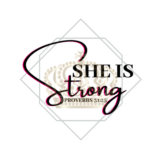 She Is Strong PNG